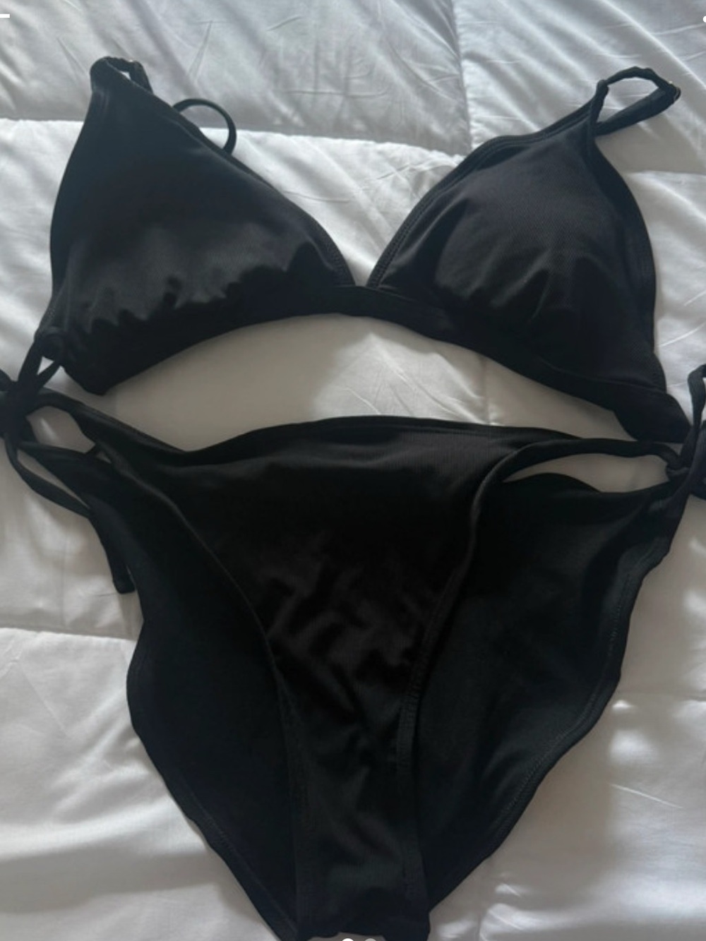 Shade & Shore Black Triangle Bikini Set